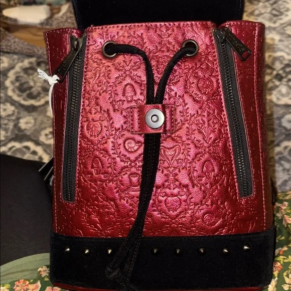 Loungefly Disney Villains Happily Never After Drawstring Mini Backpack - Picture 3 of 11